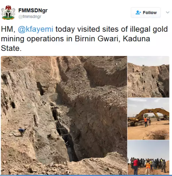 See The Site Where Illegal Gold Mining Operations Are Carried Out In Kaduna (Photos)